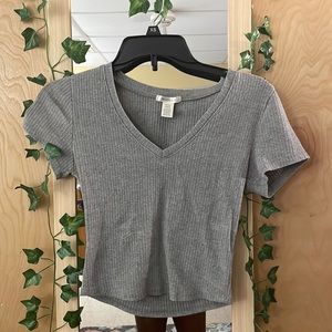 grey mini shirt